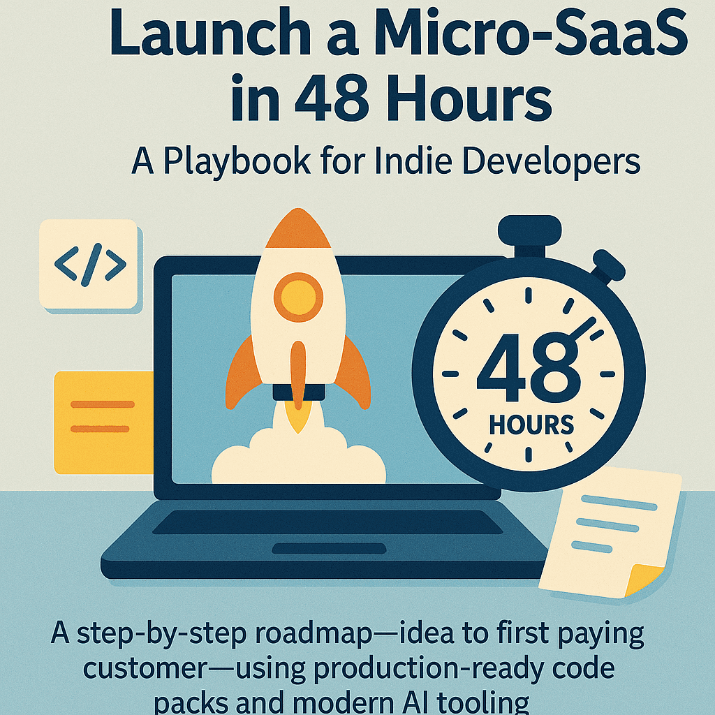 Launch a Micro‑SaaS in 48 Hours: A Playbook for Indie Developers